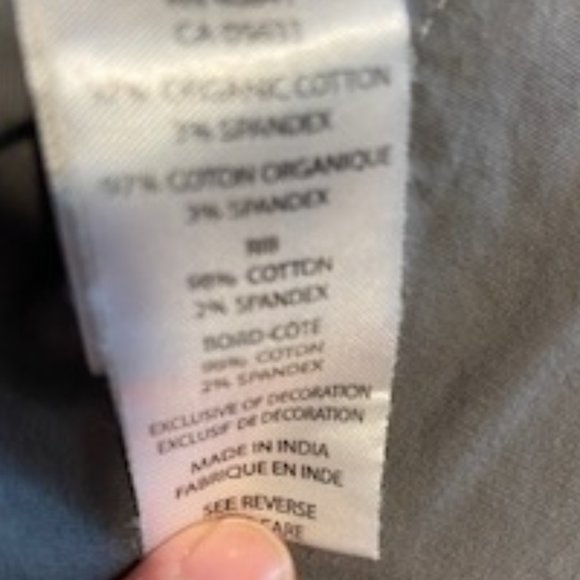 Aventura Relaxed Fit Grayish Green Cotton Pants - Size M - Picture 15 of 15